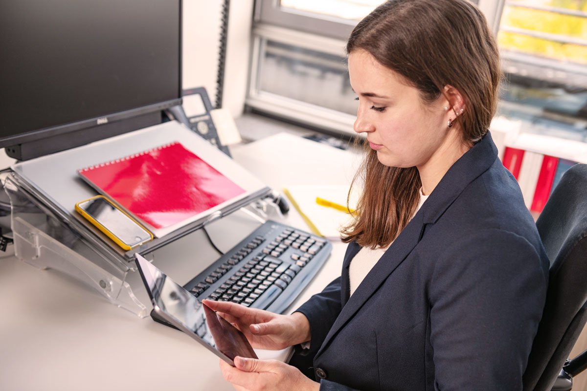 Beraterin am Arbeitsplatz